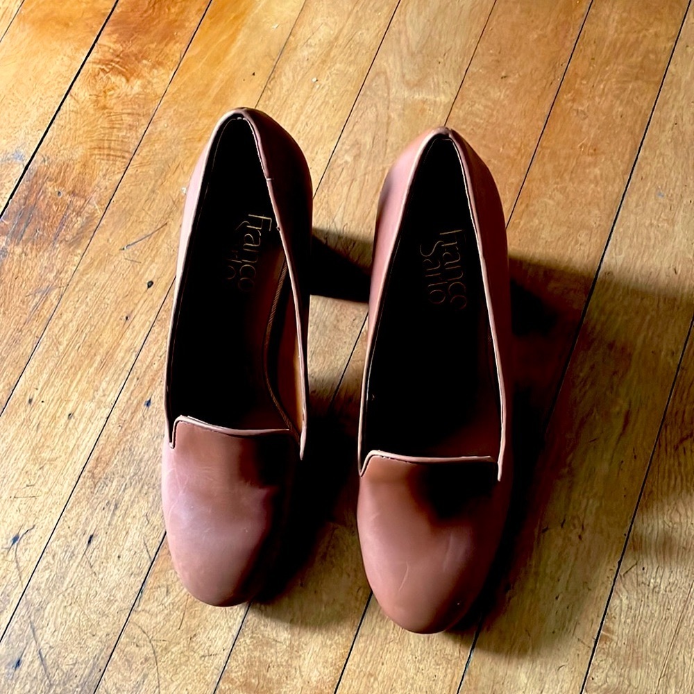 Franco Sarto Adeline Cognac heel NWOB